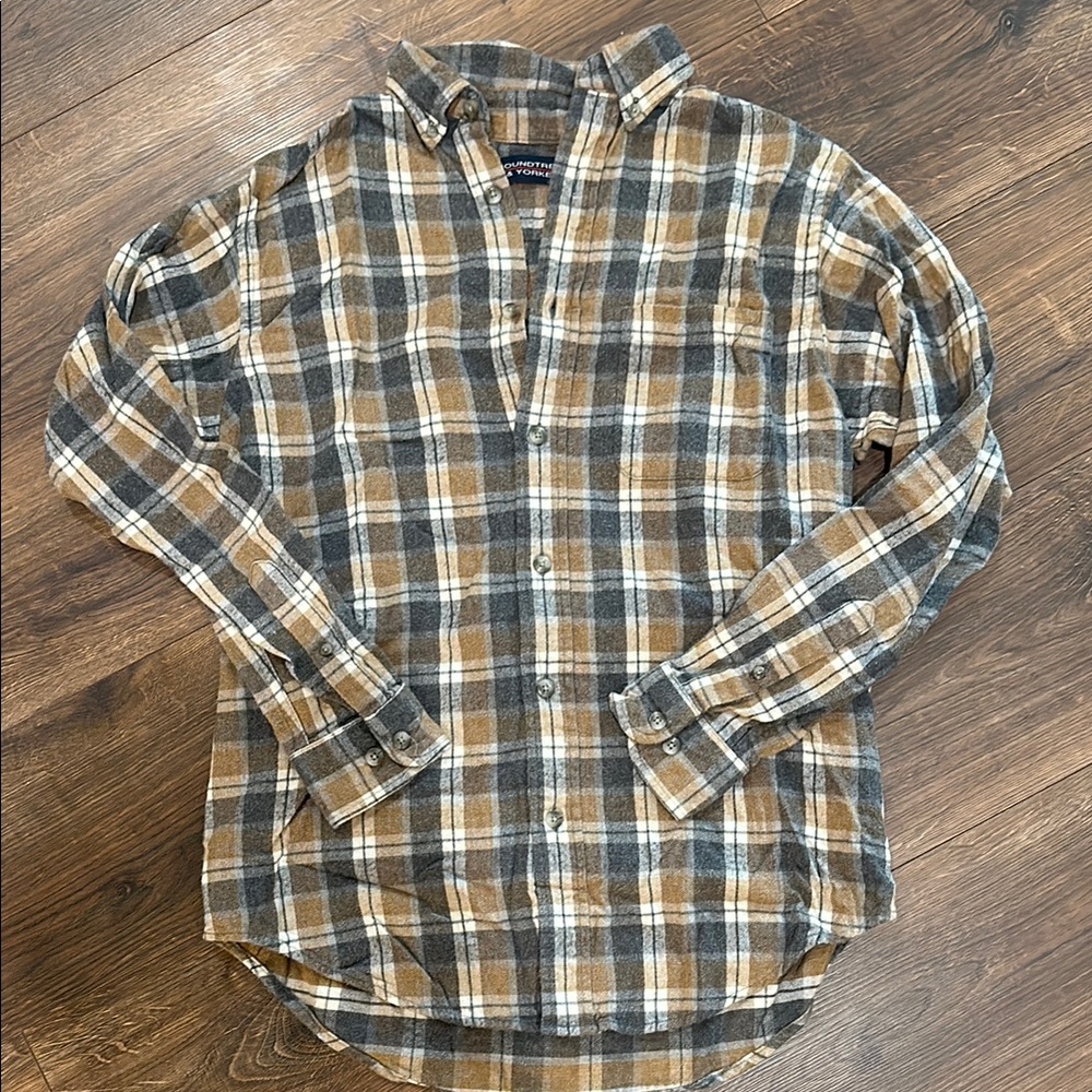 Plaid Brown Flannel Shirt